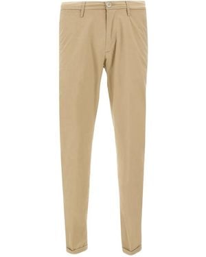 Re-hash Stretch Cuffed Trousers - Natural