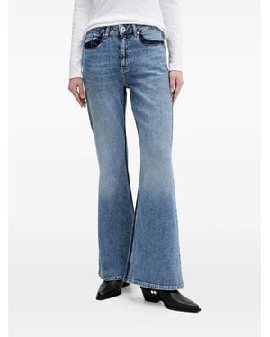 KARL LAGERFELD Flared-Leg Jeans - Blue