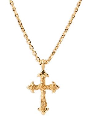 Emanuele Bicocchi Rose Cross Necklace - Metallic