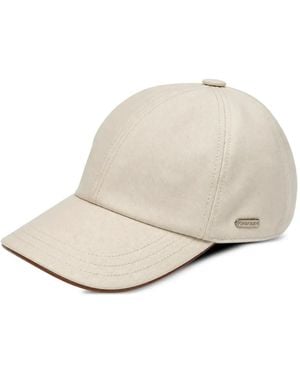 Tombolini Logo-Plaque Baseball Cap - Natural