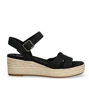TOMS Audrey Espadrille-Sandalen - Schwarz