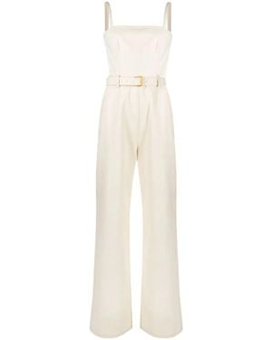 Prada Mono Sin Mangas Con Cinturón - Blanco