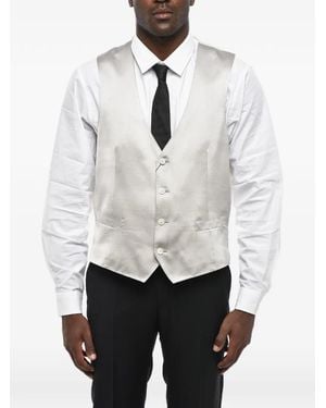 Corneliani Satin Silk Jacket - White