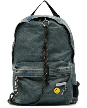 Song For The Mute Faded Denim Backpack - Blue