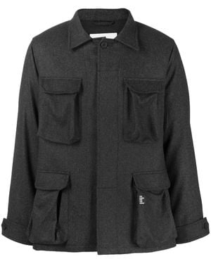 The Power for the People Long-Sleeve Cargo Jacket - Black