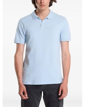 Gap Polo Con Logo Bordado - Azul