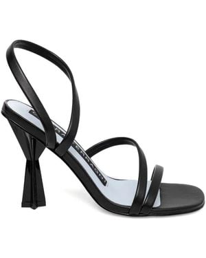 Chiara Ferragni Slim Andromeda Geometric-Heel Sandals - Metallic
