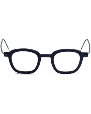 Lindberg Square-Frame Titanium Glasses - Black