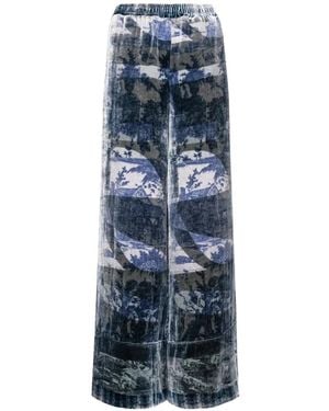 Pierre Louis Mascia Velvet Trousers - Blue