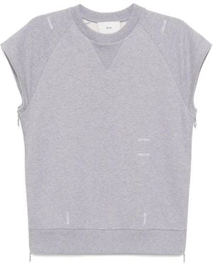 Setchu Logo-Embroidered Vest - Gray