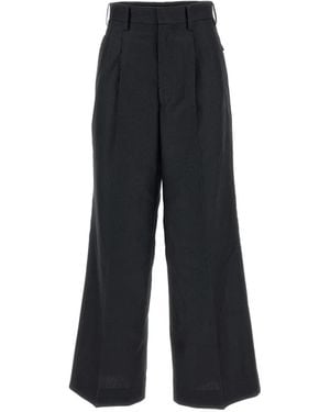 Junya Watanabe Pleated Wide-Leg Pants - Black