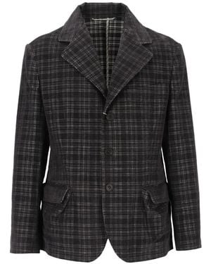 Vivienne Westwood Wreck Check-Pattern Jacket - Black