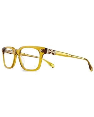 Chrome Hearts Coxuckersquare-Frame Glasses - Metallic