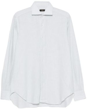 Barba Napoli Striped Shirt - White