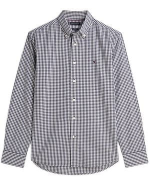 Tommy Hilfiger Gingham Long-Sleeved Shirt - Grey