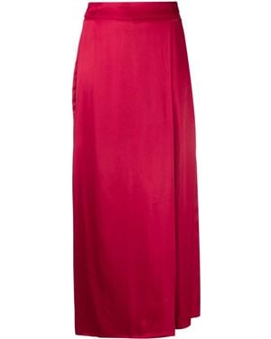 ARMANI EXCHANGE Draped Straight-Leg Pants - Red