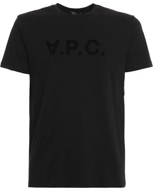 A.P.C. Short-Sleeve Logo T-Shirt - Black