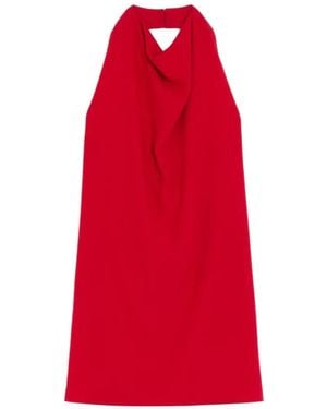 Valentino Garavani Cady Couture Short Dress - Red