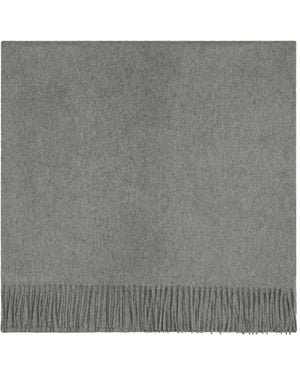 Bompard Cali Cashmere Fringed Scarf - Gray