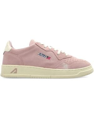 Autry Medalist Suede Sneakers - Pink