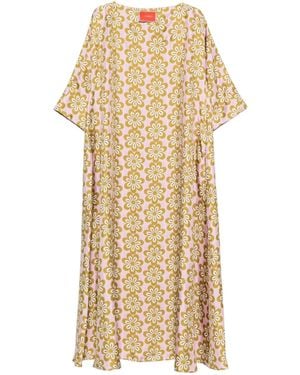 La DoubleJ Muumuu Dress Round Neck - Metallic