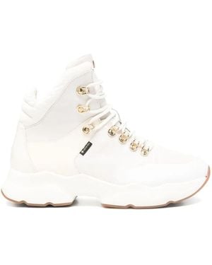 Högl Botas con cordones - Blanco