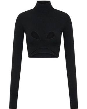 Dion Lee Top corto Mobius Loop - Negro