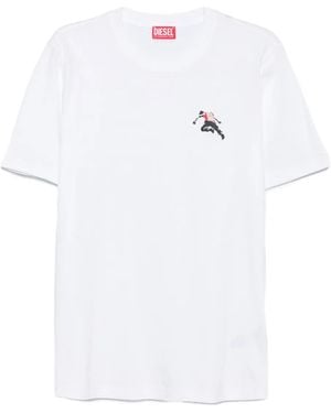 DIESEL Graphic T-Shirt - White