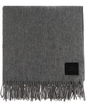 Anine Bing Fringed Wool Scarf - Grey