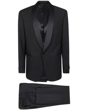 Lardini Shawl-Lapel Single-Breasted Suit - Black