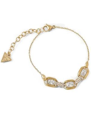 Guess Radiosa Crystal-Embellished Chain Bracelet - Metallic