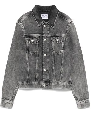 Moschino Chaqueta vaquera con botones - Gris