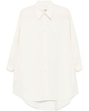 MM6 by Maison Martin Margiela Poplin Shirt Dress - White