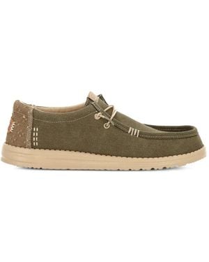 HEYDUDE Lace-Up Boat Shoes - Green