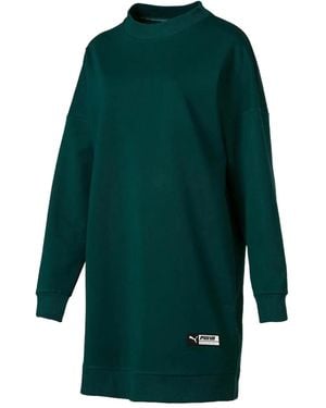 PUMA Trailblazer Long Crew Midi Dress - Green