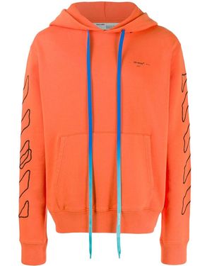 Off-White c/o Virgil Abloh Abstract Arrow Logo Hoodie - Orange
