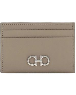 Ferragamo Gancini Card Case - Grey