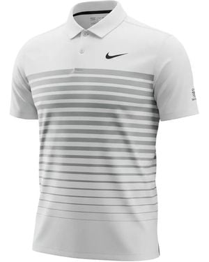 Nike East Lake Striped Polo Shirt - Grey