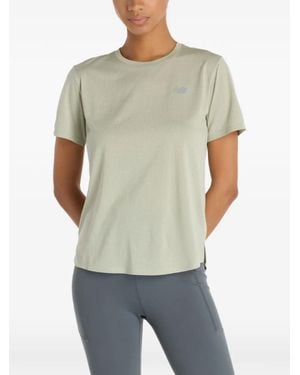 New Balance Logo-Print T-Shirt - Grey