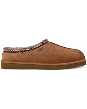 UGG Stitched-trim sheepskin slippers - Marrón