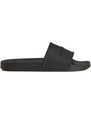 Woolrich Sandalen Met Logo-Reliëf - Zwart