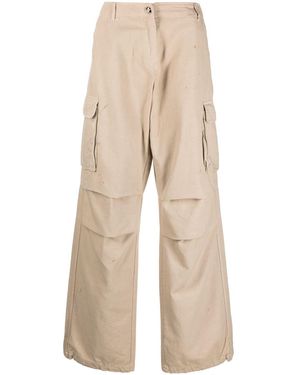 Coperni Long Wide-Leg Trousers - Natural