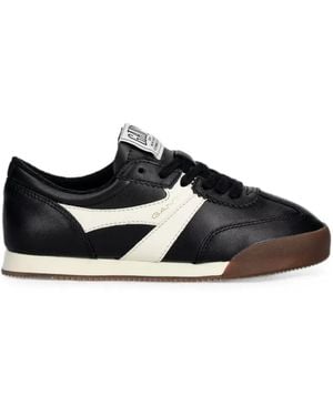 GANT Logo-Patch Panelled Sneakers - Black