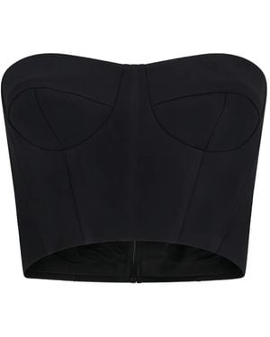 David Koma Bustier Top - Black