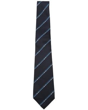 Gucci Gestreifte Krawatte - Blau