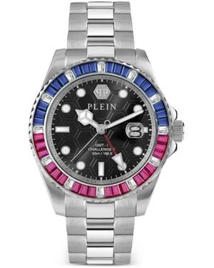 Philipp Plein Reloj GMT-I Challenger Baguettes de 44 mm - Blanco