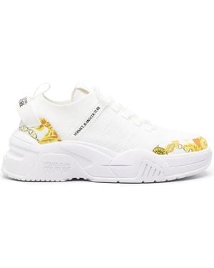 Versace Jeans Couture Patterned Trainers - White