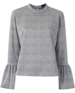Olympiah Bourbon Long Sleeve Blouse - Gray