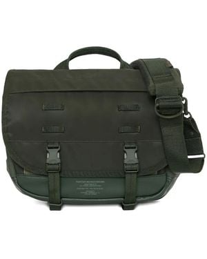 Porter-Yoshida and Co Buckle Messenger Bag - Green
