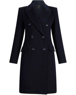 Liu Jo Double-Breasted Wool Coat - Blue